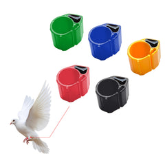 8mm Bird Pigeons Leg Rings - Colorful Readable Numbered Bird Identification Leg Bands, Durable Poultry Leg Bands Clip on Leg Rings for Bantam Finch Dove Lovebird Coturnix Quail