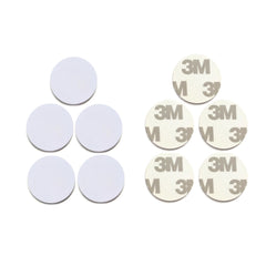 125kHz Rewritable T5577 Sticker, 25mm Diameter, 1mm Thickness,White Coin Adhesive Back
