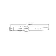 Adjustable RFID Silicone Wristband with 1KB Memory, 230mm Waterproof Wristband for Swimming Pool, Gym, Spa, Access Control & Event Management, ISO-14443A 13.56MHz(50pc)