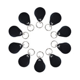RFID Key Fob 13.56MHZ ISO14443A MIFARE Classic 1K Keychain Black of 10
