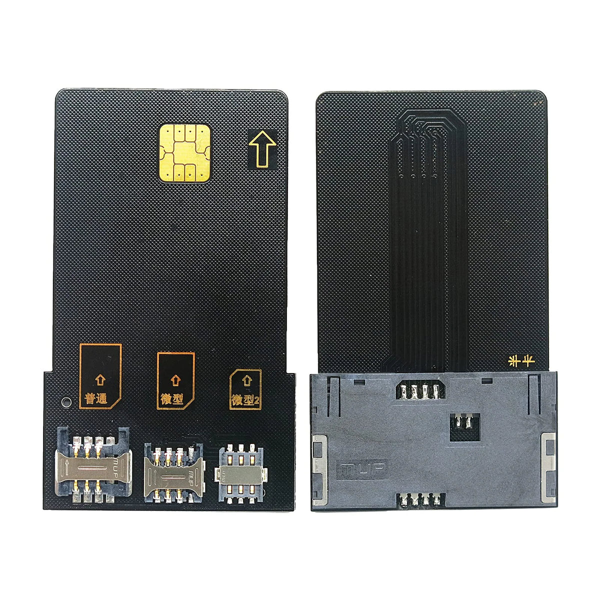 Gialer 4 in 1 Smart Card sim Card Adapter for IC Card , SIM Card with 2FF 3FF 4FF Mini Micro Nano Size