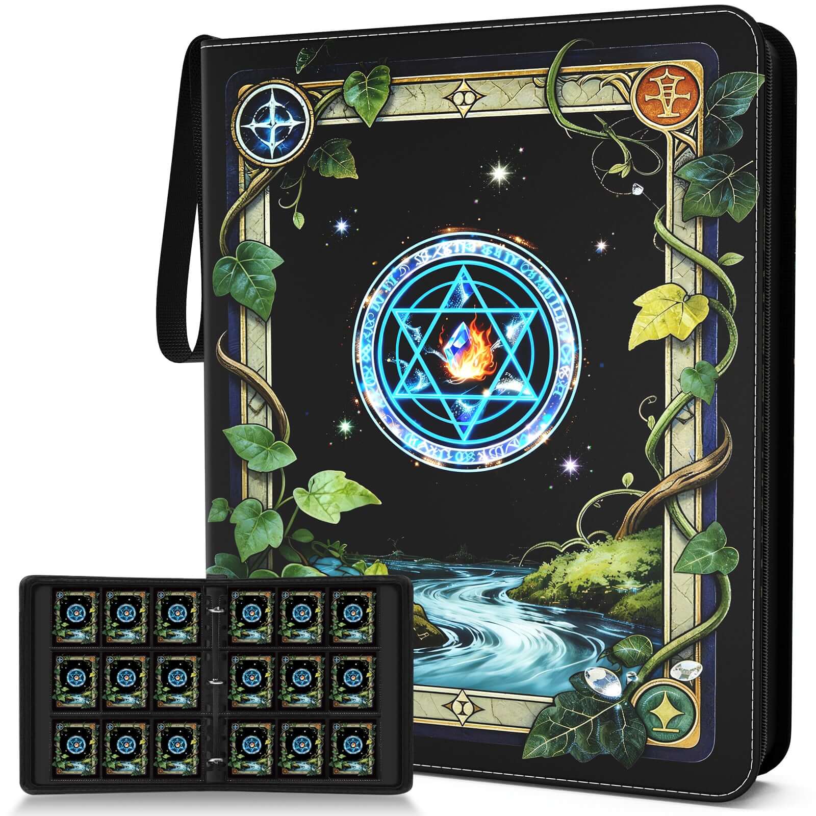 MTG Card Collection Binder 9 Pocket(Elemental ring)
