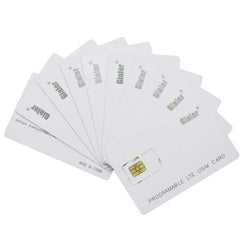Gialer 250PCS Writable Programmable LTE SIM Card 2FF/3FF/4FF With Custom Logo printing