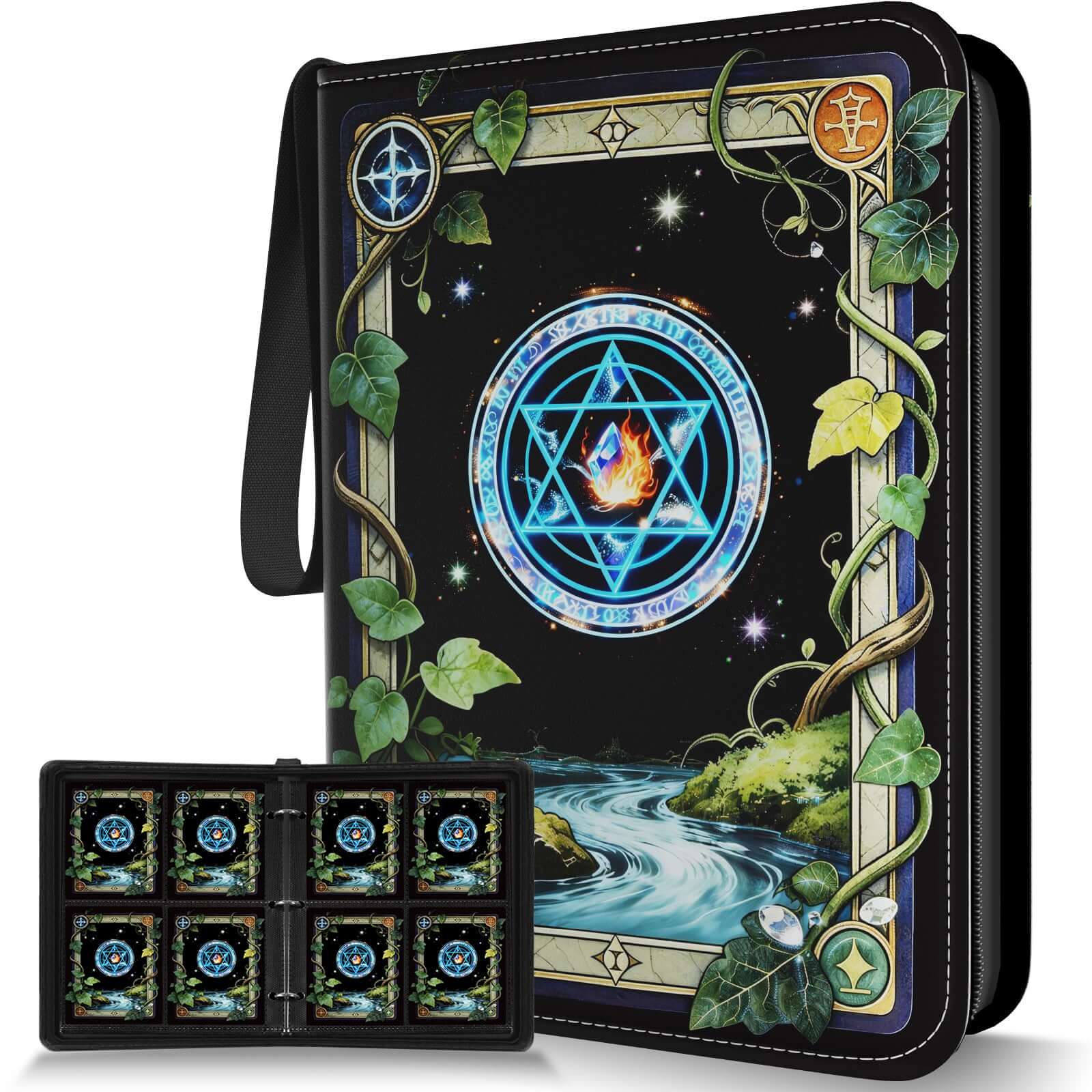 MTG Card Collection Binder 9 Pocket(Elemental ring)