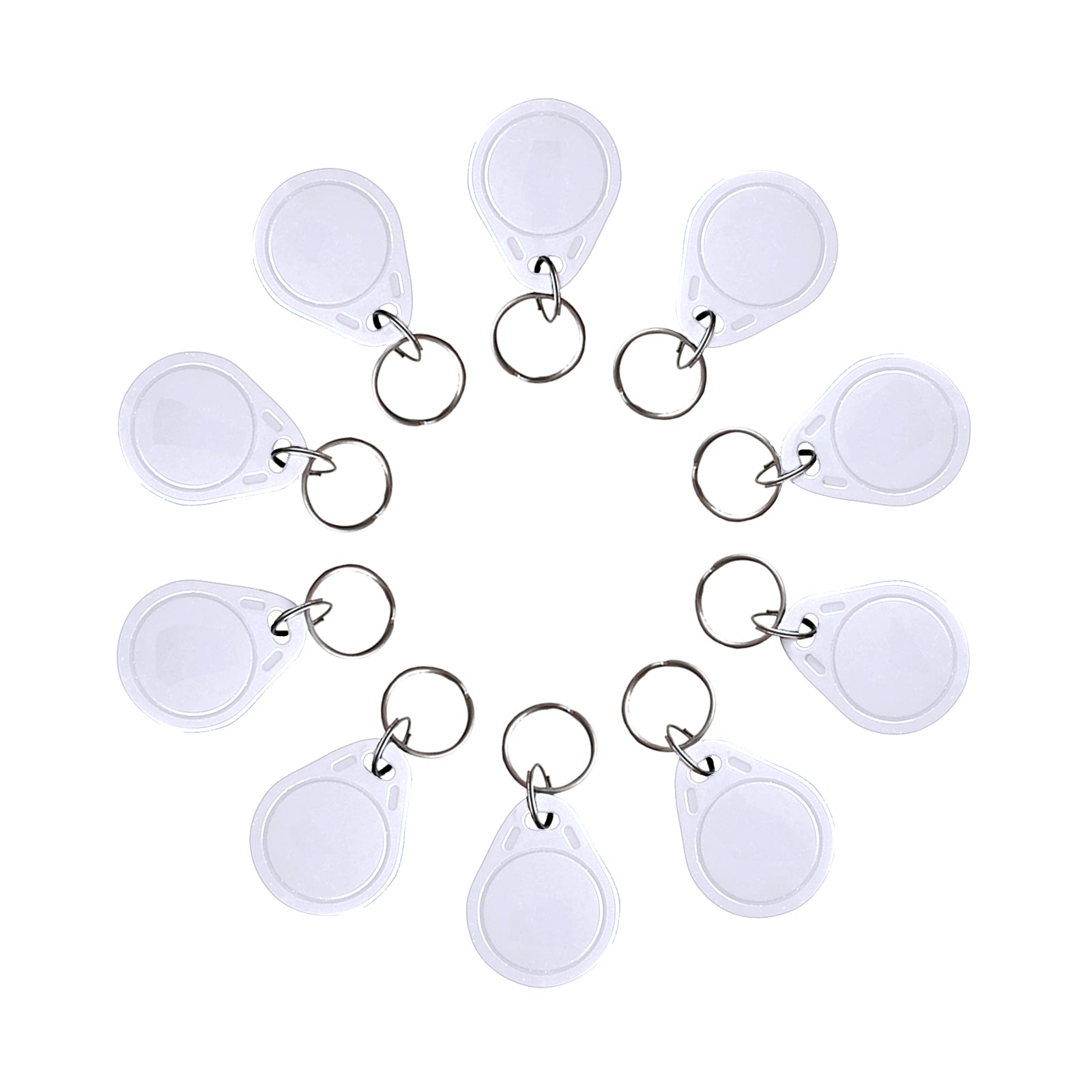 RFID Key Fob 13.56MHZ ISO14443A MIFARE Classic 1K Keychain Black of 10