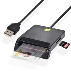 Gialer X02 USB Multi Ports SIM Card SIM SD TF MMC MicroSD card Reader USB-CCID PCSC Smart Card Reader ISO 7816 in Windows 7 8 10 Linux