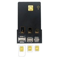 Gialer 4 in 1 Smart Card sim Card Adapter for IC Card , SIM Card with 2FF 3FF 4FF Mini Micro Nano Size