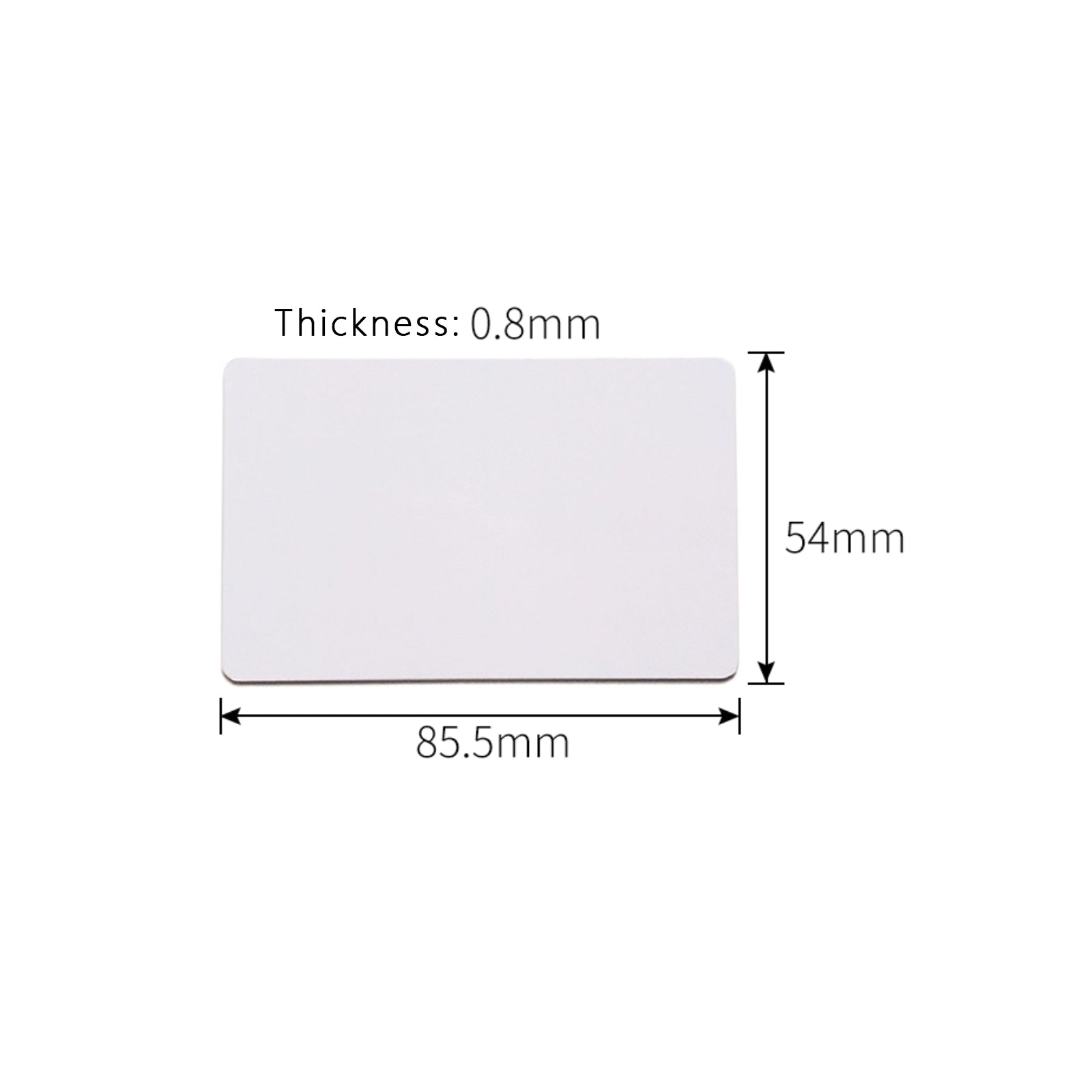 T5577 Rewritable RFID Card, 125kHz Programmable White Card for Access Control, Hotel Power Take, Water Meter, Asset Management, 330-bit Memory, 100,000 Cycles(50PC)
