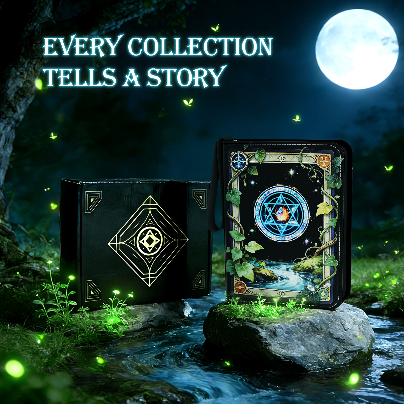 MTG Card Collection Binder 9 Pocket(Elemental ring)
