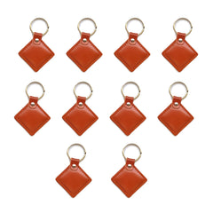 RFID Access Card Holder Leather Keyring Card Genuine Leather CUID Keyring Card Duplicate Card EM4305 Keyring Card
