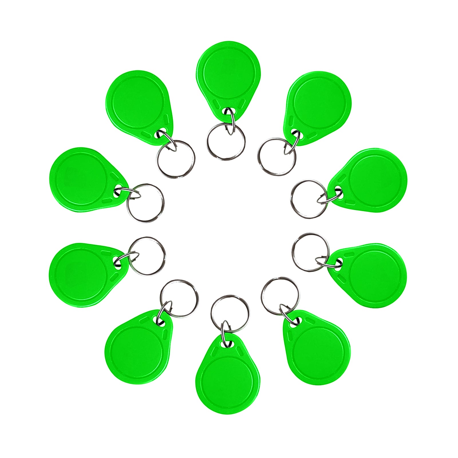RFID Key Fob 13.56MHZ ISO14443A MIFARE Classic 1K Keychain Black of 10